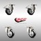 Service Caster 3 Inch 316SS Black Polyurethane Wheel Swivel Top Plate Caster Lock Brakes, 2PK SCC-SS316TTL20S314-PPUB-BLK-2-S-2 - alternate 5